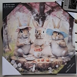 District Bunny Tea Party Art Painting